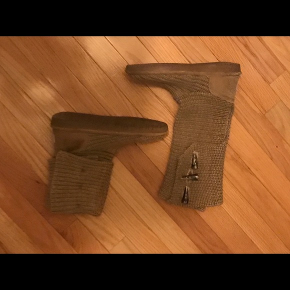 Bearpaw tall knit boot 8 tan - Picture 1 of 3